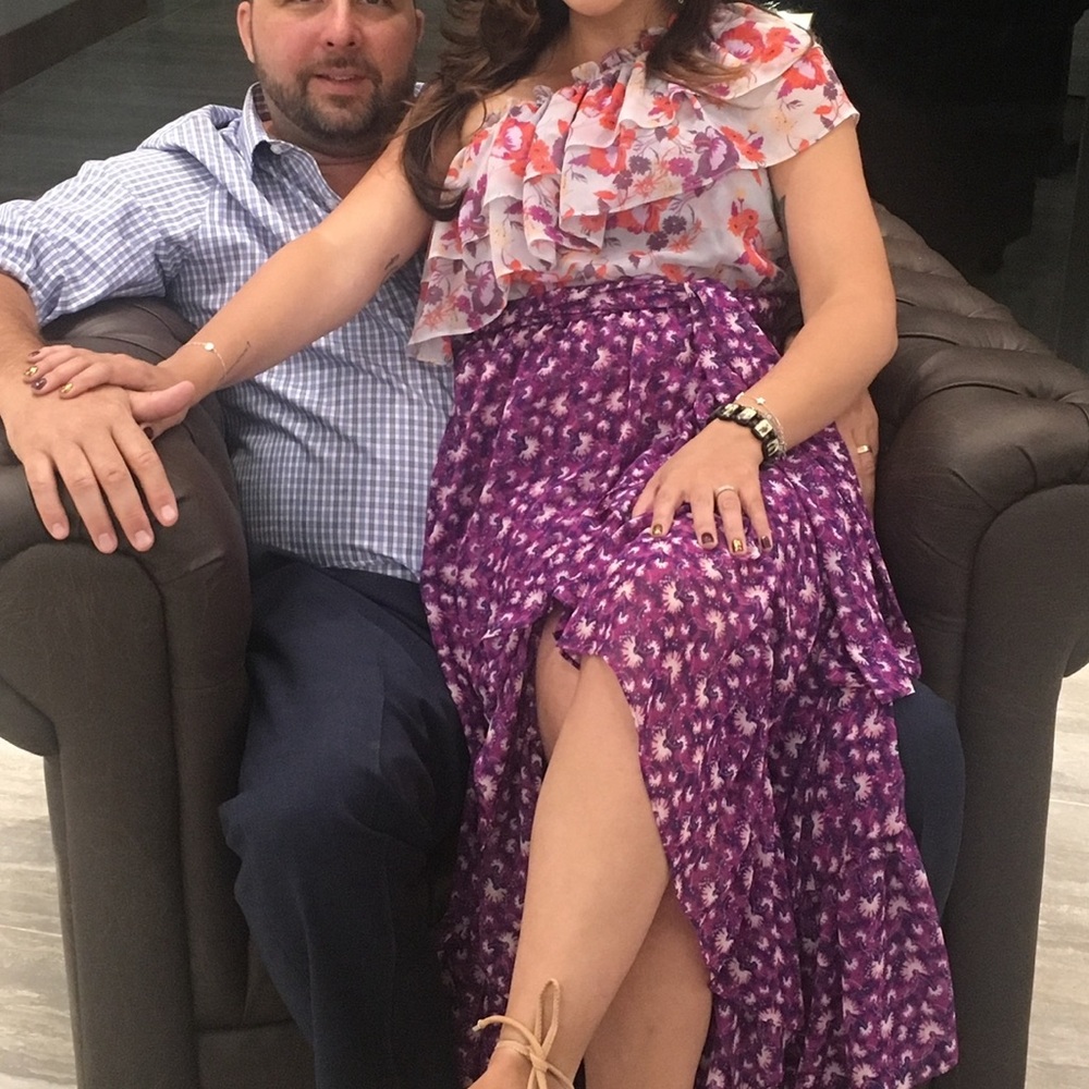 Misa Los Angeles Purple Floral Maxi Dress